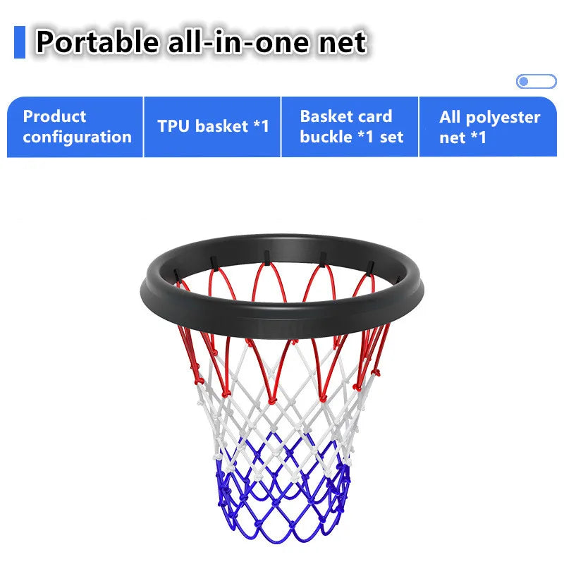 PU portable basketball net frame indoor and outdoor removable professional basketball net portable net basketball accessories