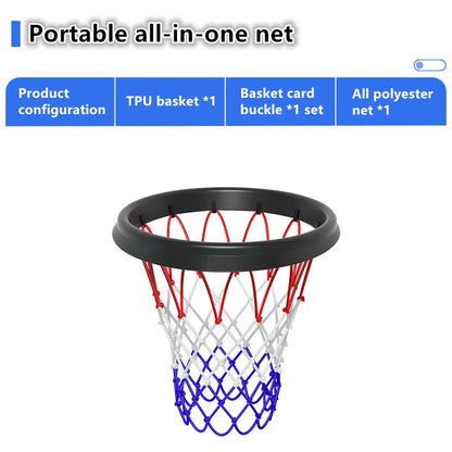 PU portable basketball net frame indoor and outdoor removable professional basketball net portable net basketball accessories